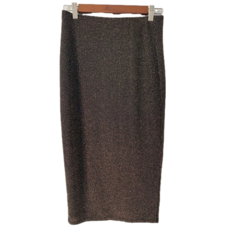Forever 21 Women's Small‎ Pencil Skirt Metallic Sparkle Gold Shimmer Glam Event